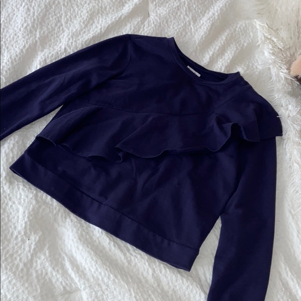 Ruffled Sweater/Sweatshirt